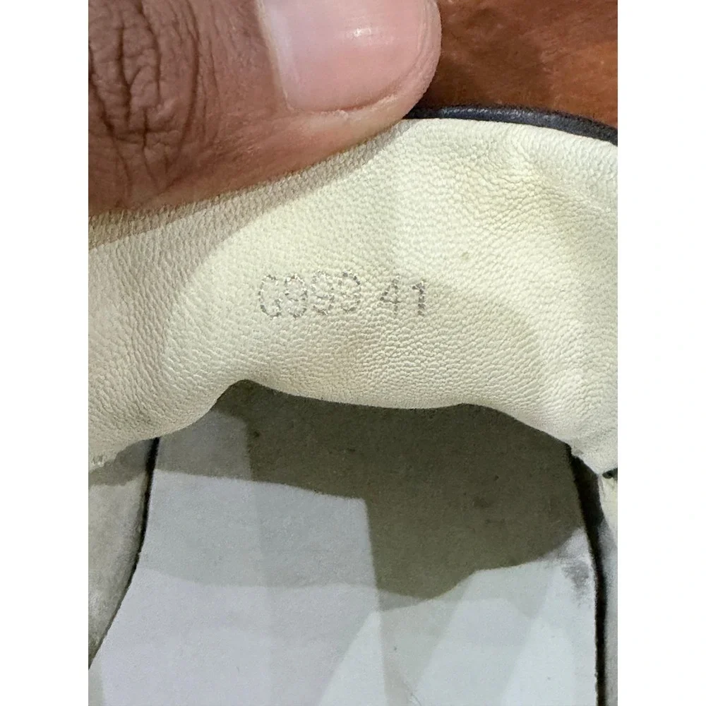 Gucci Ace GG Supreme Bee Sneakers Beige Ebony Monogram Size 41 Low Top Mens